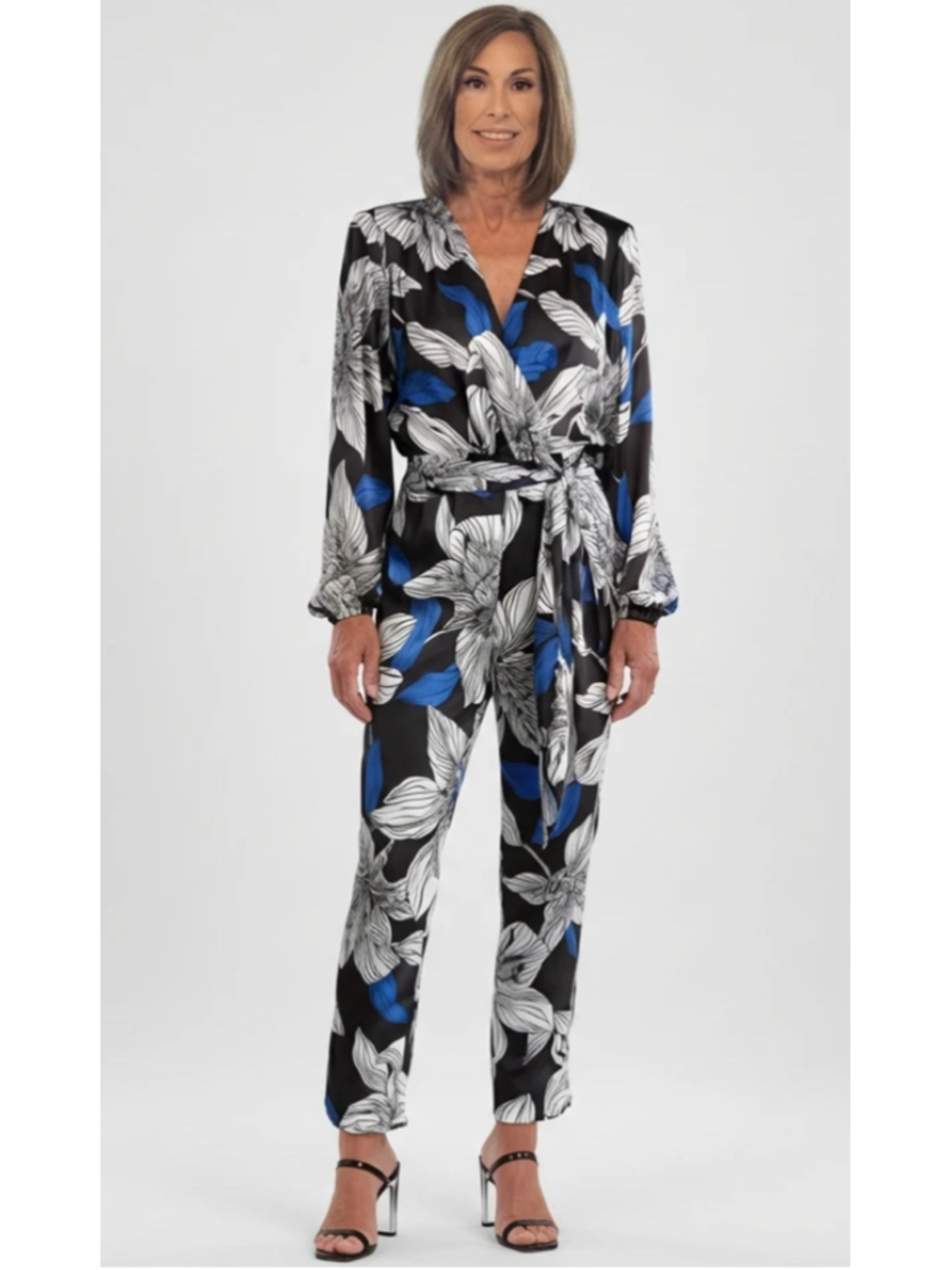 Ramy Brook Valery Jumpsuit, Black Lily, NWT,6